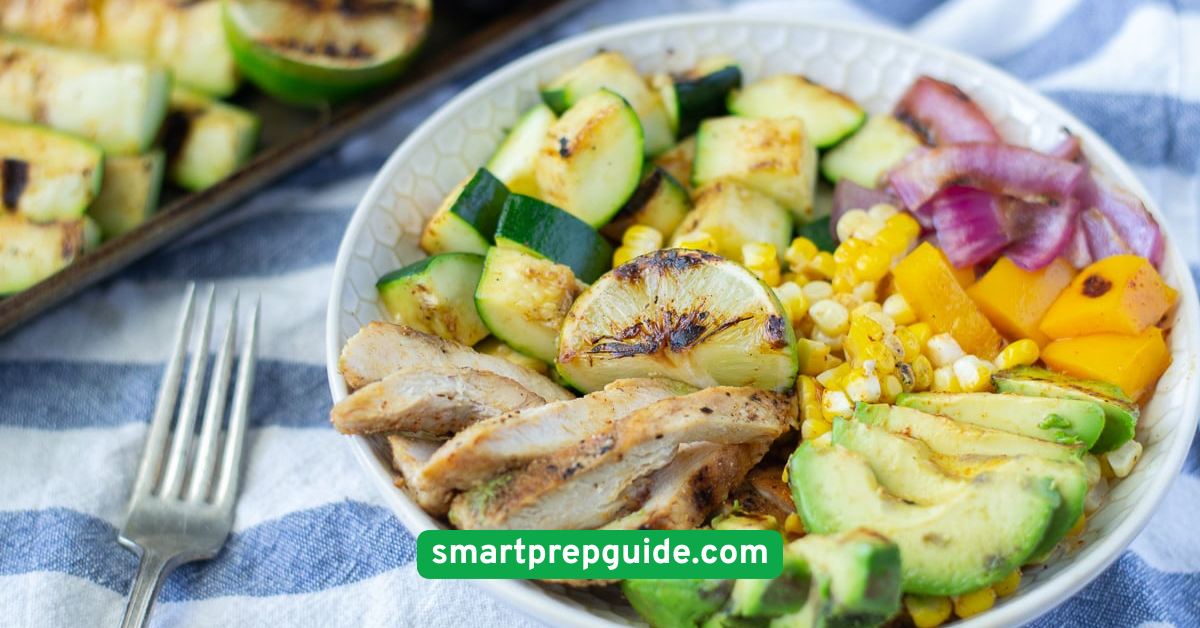 Grilled Chicken and Veggie Bowls
