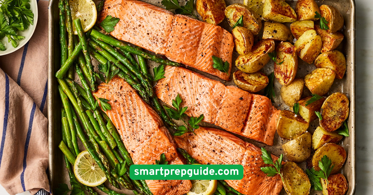 Baked Salmon with Asparagus