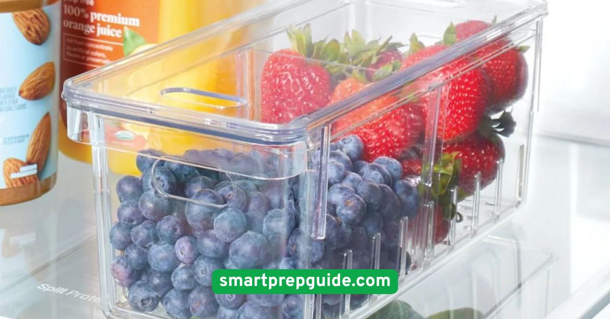 Use Clear Bins for Fridge Organization