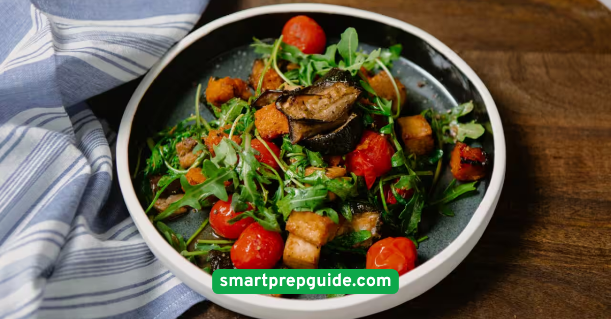 Baked Tofu with Roasted Vegetables