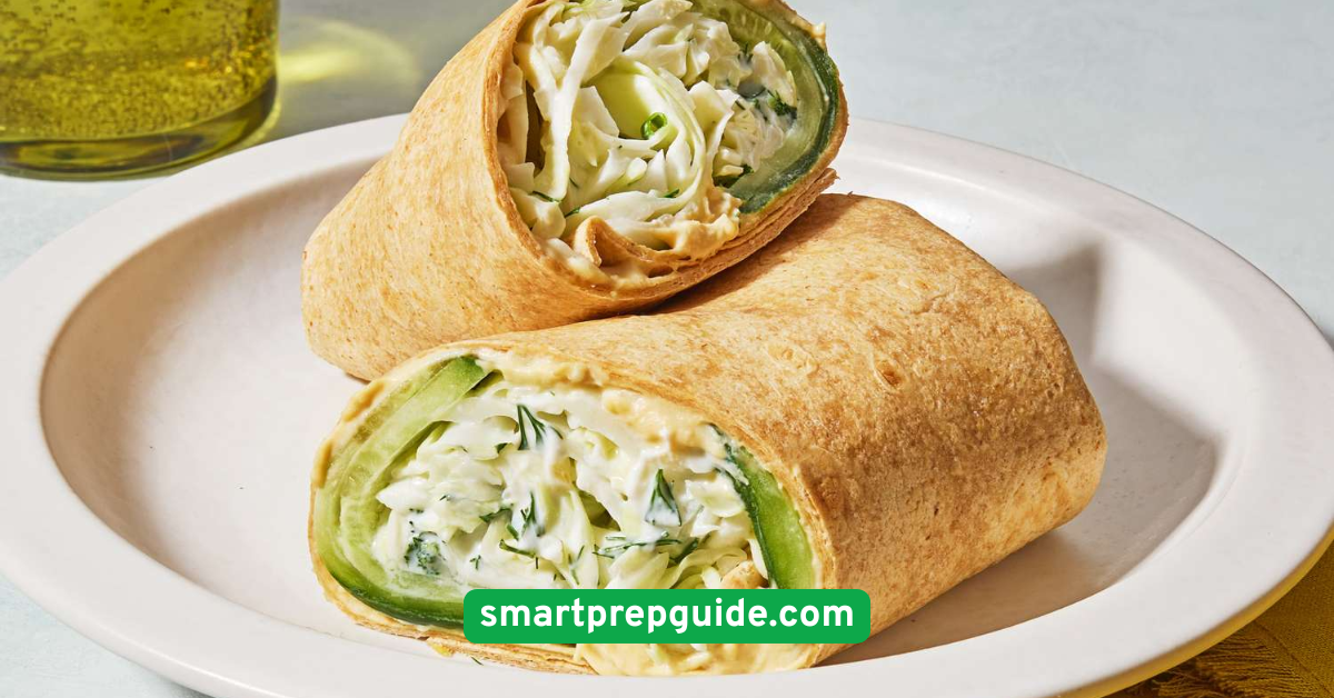 Cucumber Hummus Wraps