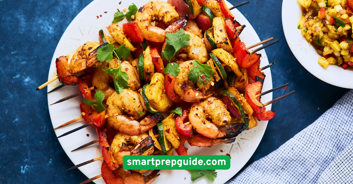 Shrimp and Veggie Skewers