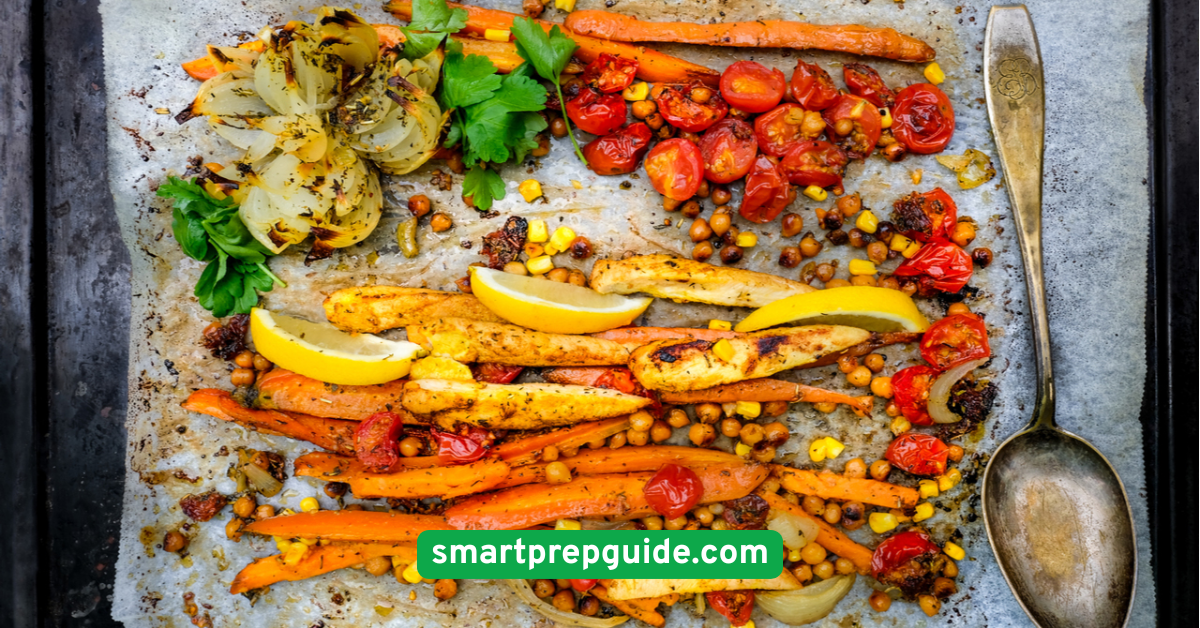 Roasted Chickpeas & Veggie Mix