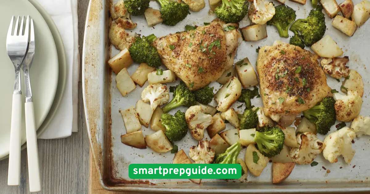 Chicken and Veggie Sheet Pan Bake