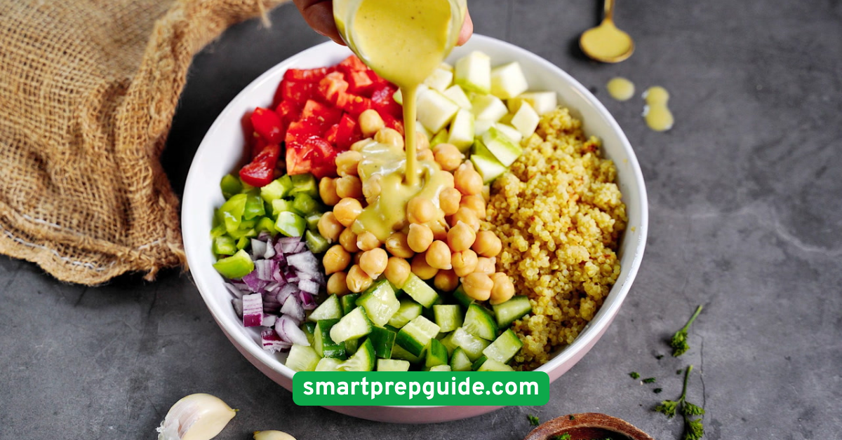 Quinoa Salad with Chickpeas and Veggies