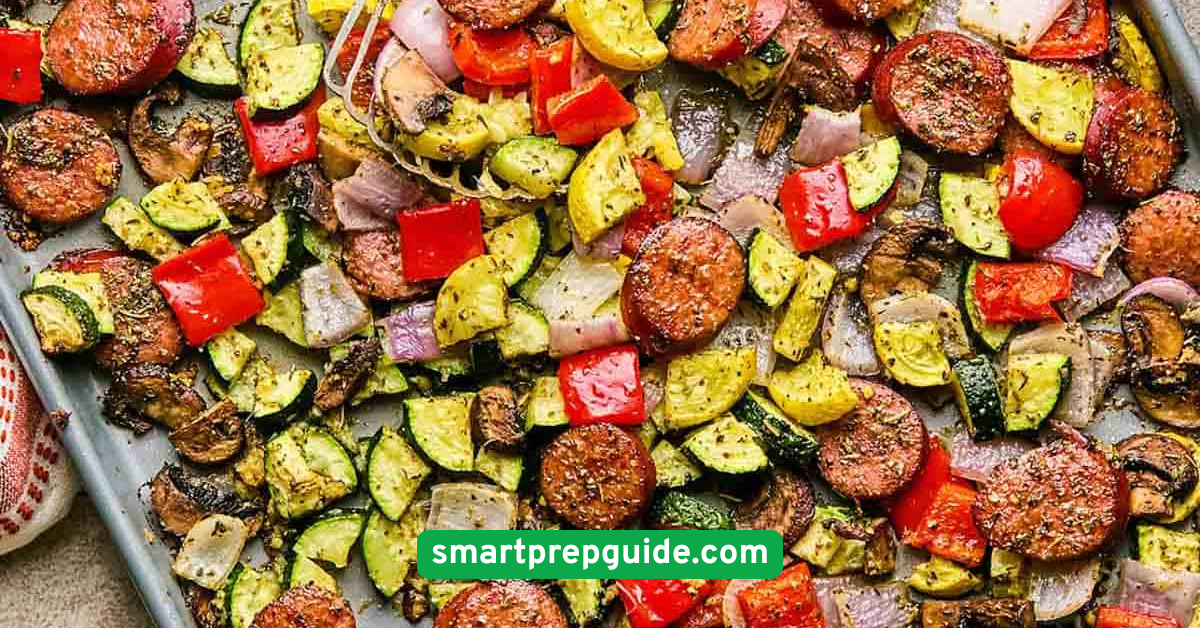 Sheet Pan Sausage and Vegetables