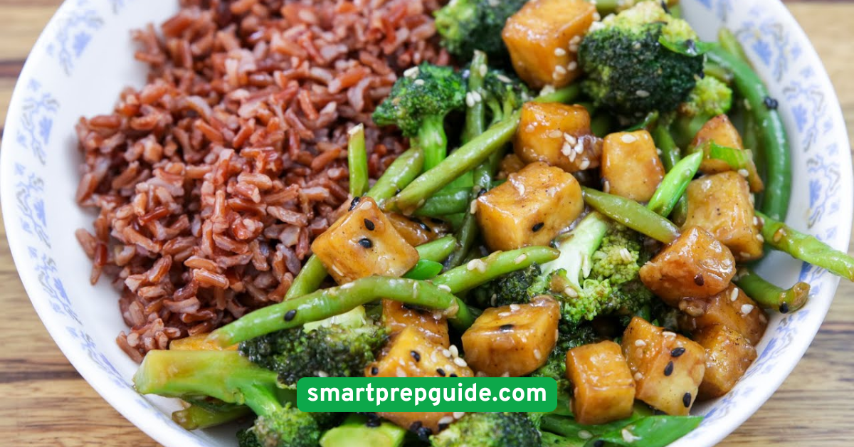 Stir-Fried Tofu with Broccoli and Brown Rice