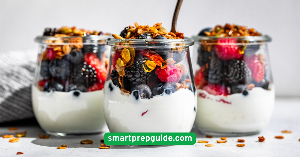 Greek Yogurt Parfaits with Berries and Granola